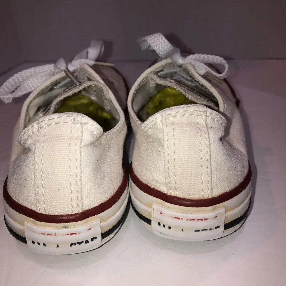 Converse All Stars Kids Unisex Youth Size 3 White Low Top Chuck Taylor Sneakers
